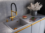 Превью картинка Смеситель для кухни EMAR ЕС - 7024 PVD Golden #3
