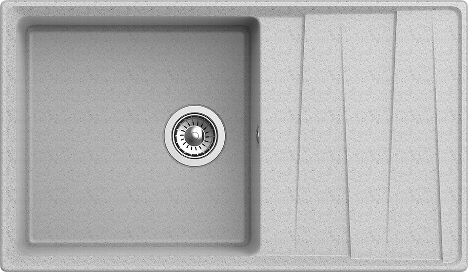 Фото Мраморная мойка GranFest LEVEL 860L Серый