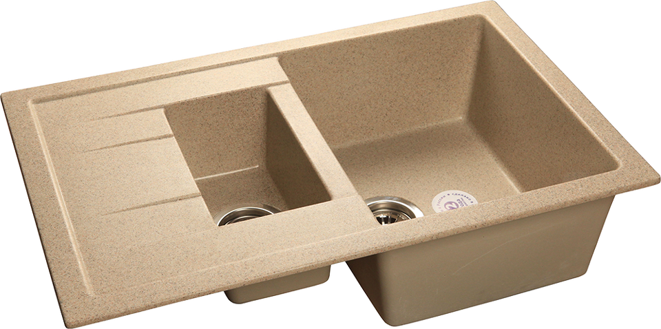 Фото Мраморная мойка GranFest QUADRO 775KL Песочный