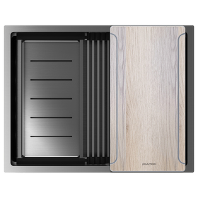 Картинка Paulmark NEXT-MULTI SINK 58 UNI PM785845-GM Вороненая сталь GM