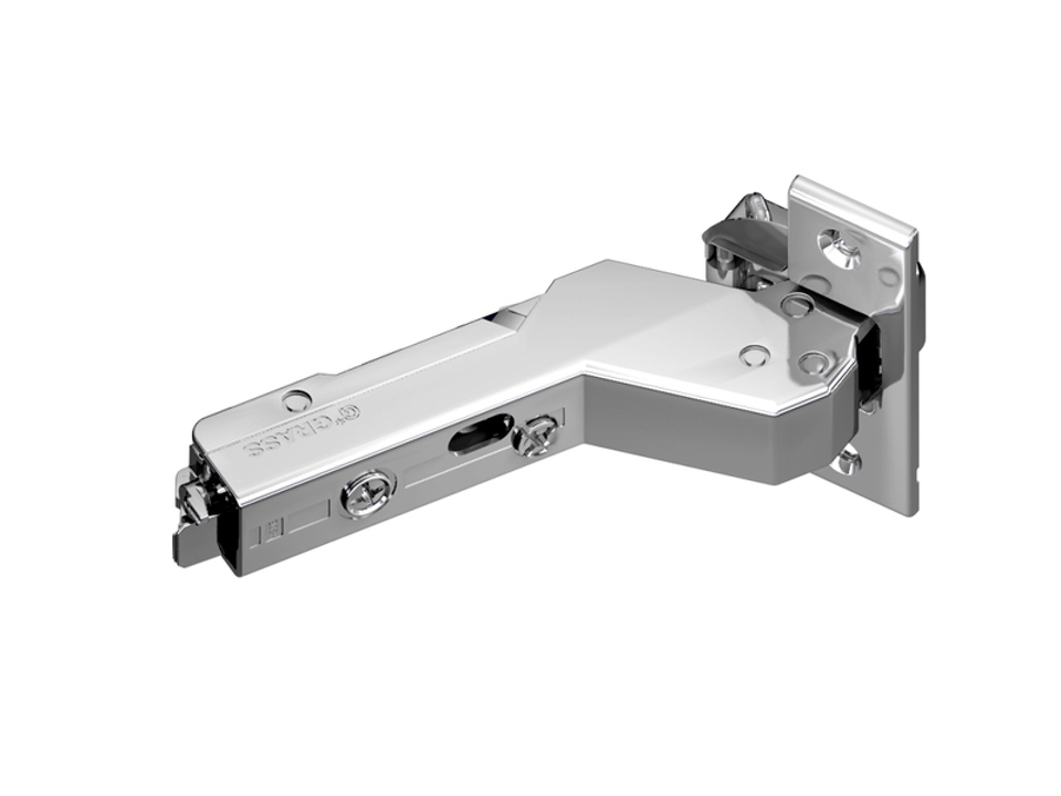 Фото Grass Петля Tiomos +30/110°, вкладная, без демпфера, на саморез, 45/9,5