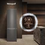 Превью картинка Холодильник с нижней морозилкой Weissgauff WRK 1800 Defrost Dark Grey #9