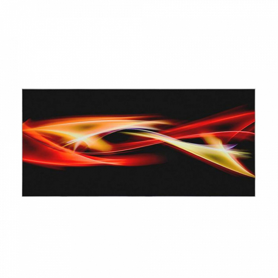 Фото Декоративная панель Maunfeld Berford 60 с декором "Волна" на черном фоне_pl