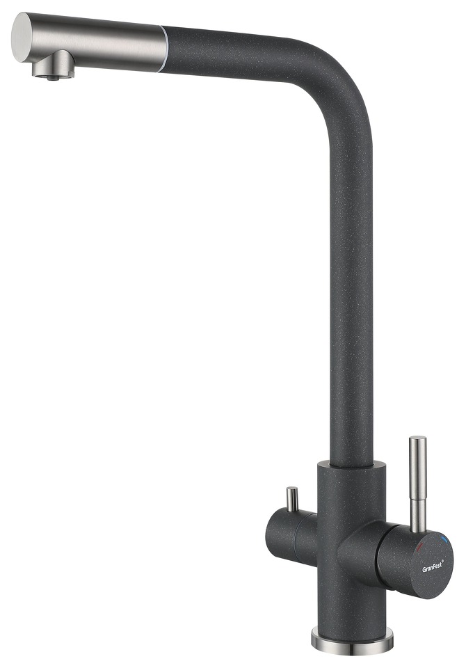 Фото Смеситель для кухни GranFest Z-5421 Темно-серый