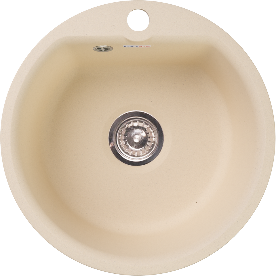Фото Мраморная мойка GranFest GF-SMART 435 Бежевый
