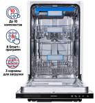 Превью картинка Посудомоечная машина 45см встраиваемая Maunfeld MLP-08IM #2