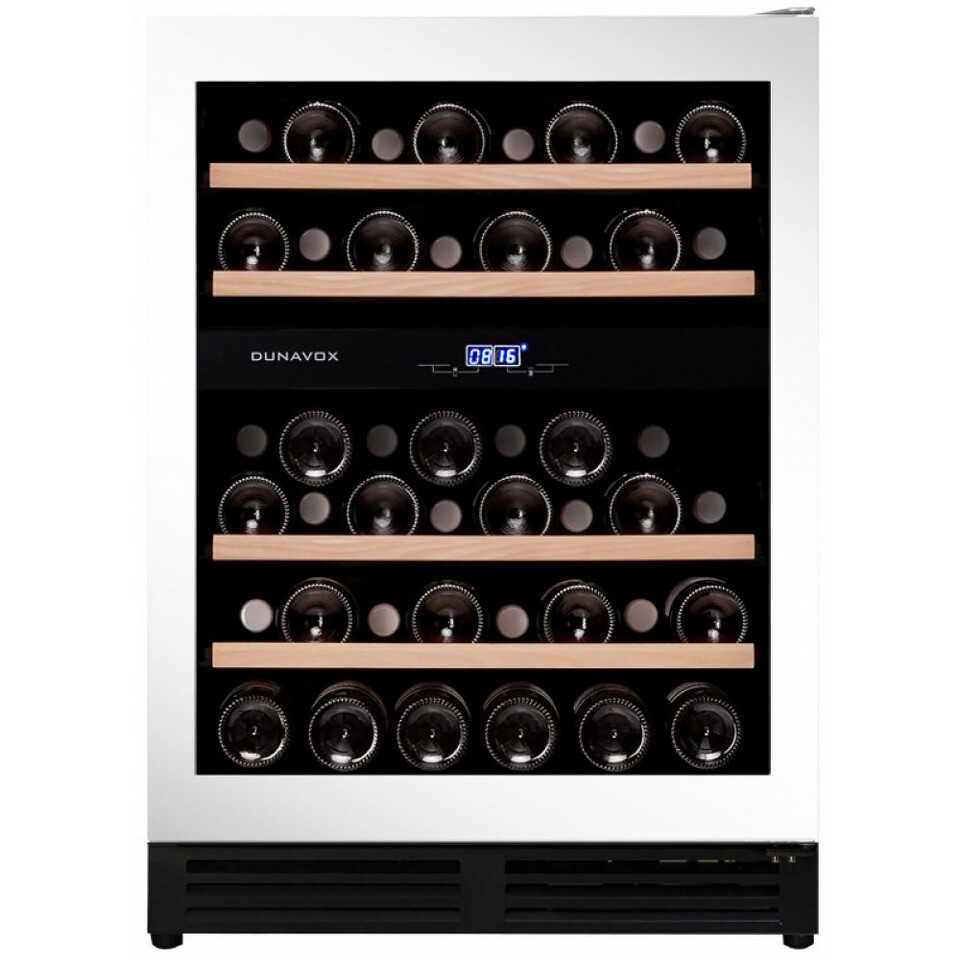 Фото Шкаф винный встраиваемый Винный холодильник (шкаф) компрессорный Dunavox 45 бут DAU-45.125DW.TO