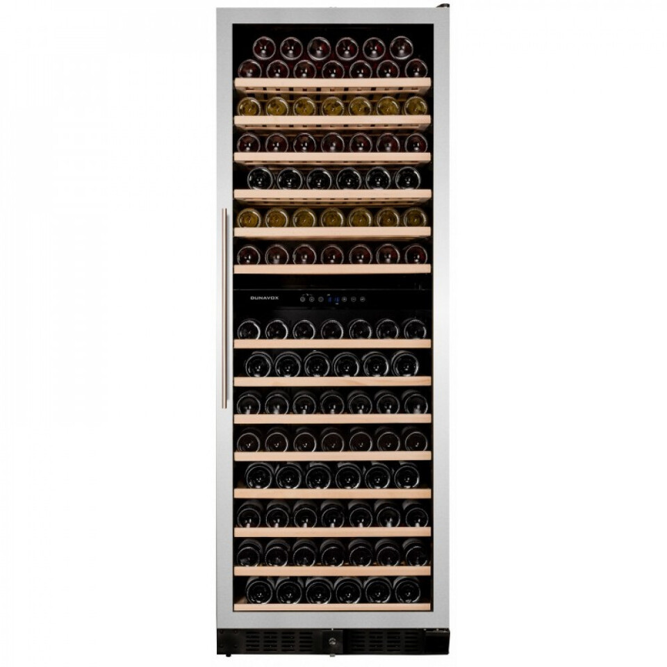 Фото Шкаф винный встраиваемый Винный холодильник (шкаф) компрессорный Dunavox DX-181.490SDSK