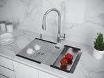Превью картинка Гранитная мойка Paulmark LUMI 74 UNI LU74-WH Белый матовый WH #5