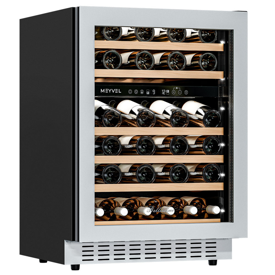 Фото Шкаф винный встраиваемый Meyvel Винный холодильник (шкаф) компрессорный MEYVEL MV46NH-KWT2