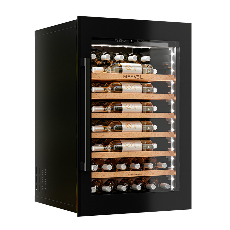 Фото Шкаф винный встраиваемый Meyvel Винный холодильник (шкаф) компрессорный MEYVEL MV52PRO-KBB1