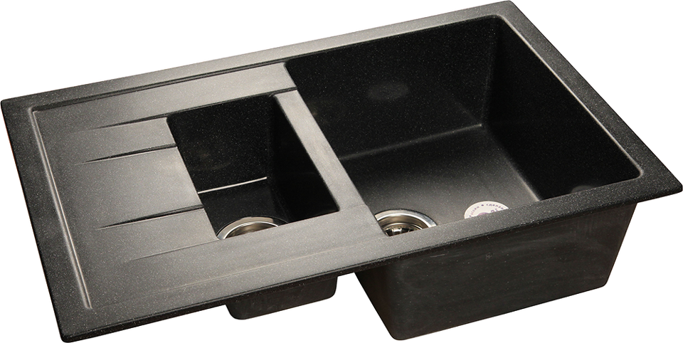 Фото Мраморная мойка GranFest QUADRO 775KL Черный