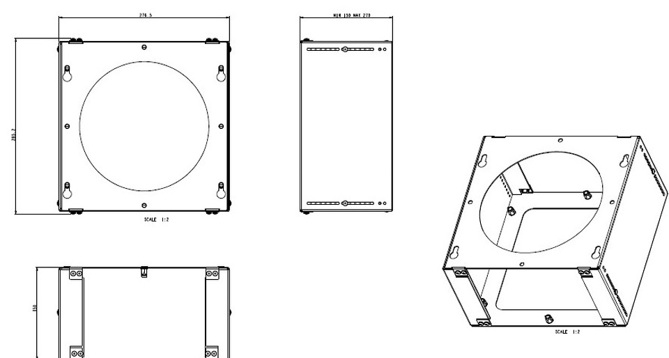 Фото Elica Комплект потолочного крепления Circus Island, Flat Glass Islant, Kuadra Island