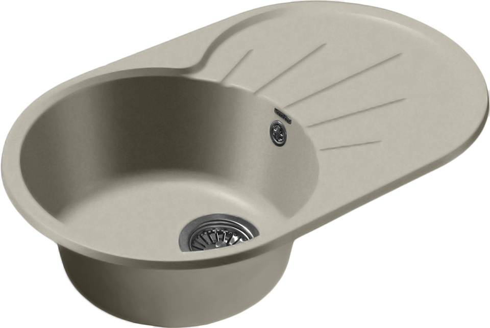 Фото Мраморная мойка GranFest RONDO 750L Топаз