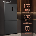 Превью картинка  Холодильник side by side Weissgauff WCD 450 Dark Grey NoFrost Inverter #13