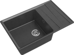 Превью картинка Мраморная мойка GranFest LEVEL 760L Графит #2