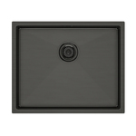 Превью картинка Металлическая мойка Paulmark NEXT 54 UNI PM215444-GM Вороненая сталь GM #1