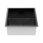 Превью картинка Металлическая мойка Paulmark NEXT 44 UNI PM214444-MBN Матовый черный #3