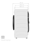 Превью картинка Стиральная машина с фронтальной загрузкой Meferi MFW081210WH POWER #15