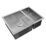Превью картинка Металлическая мойка Paulmark NEXT 58/2S UNI PM225844-BS Брашированная сталь #3
