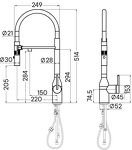 Превью картинка Смеситель для кухни Paulmark MAGNETO ONE Ma213188-BG Брашированное золото BG #15