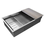 Превью картинка Металлическая мойка Paulmark NEXT-MULTI SINK 74 UNI PM787445-BS брашированная сталь #3
