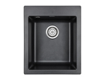 Превью картинка Кварцевая мойка Paulmark KANTE 40 PM104249-BL Черный гранит BL #2
