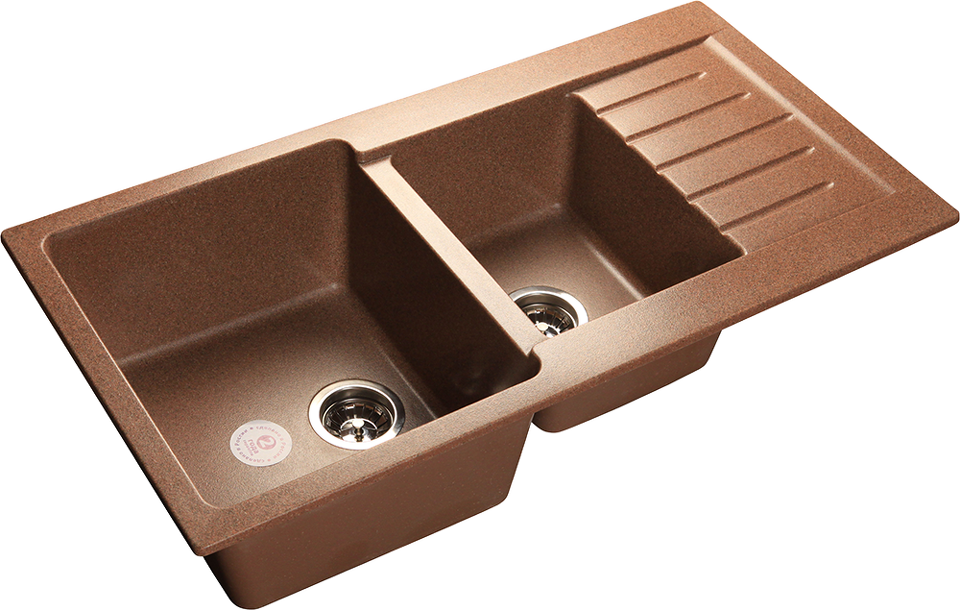 Фото Мраморная мойка GranFest PRACTIK 980KL Терракот