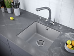 Превью картинка Кварцевая мойка Paulmark GERA 50 PM104546-GRM Серый металлик #4