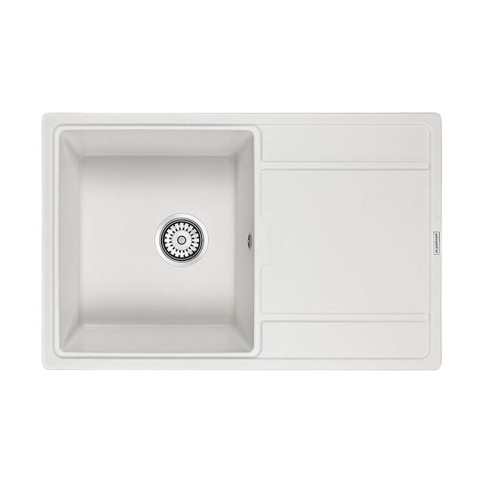 Фото Кварцевая мойка Paulmark FLUGEN 50-780 PM217850-WH Белый матовый WH