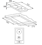 Превью картинка Газовая варочная панель домино Weissgauff HGG 320 WGR #10