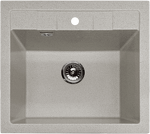 Превью картинка Мраморная мойка GranFest QUADRO 561 Серый #1