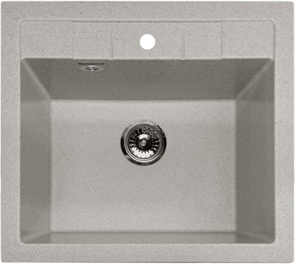 Фото Мраморная мойка GranFest QUADRO 561 Серый
