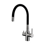 Превью картинка Смеситель для кухни Paulmark SALIX Sa213419-BS Брашированная сталь #1