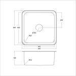 Превью картинка Металлическая мойка EMAR EMB-127A PVD Nano Dark #4