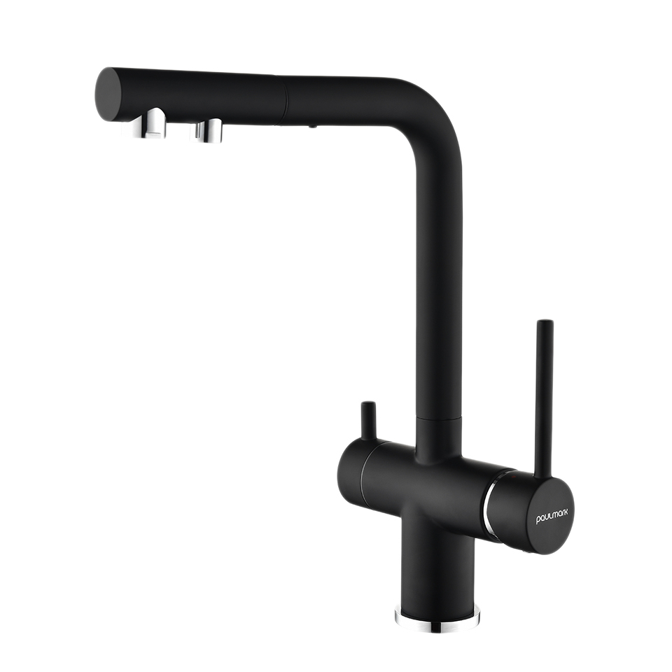 Фото Смеситель для кухни Paulmark SERPENTINE Se213222-AN Антрацит