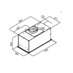 Превью картинка Полновстраиваемая вытяжка Maunfeld Fantasy 1000ST 60 White Glass #13