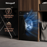 Превью картинка Стиральная машина с фронтальной загрузкой Weissgauff WM 47148 DC Inverter Steam Black #11