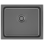 Превью картинка Металлическая мойка Paulmark VISTA 54 UNI PM305444-GM Вороненая сталь GM #2