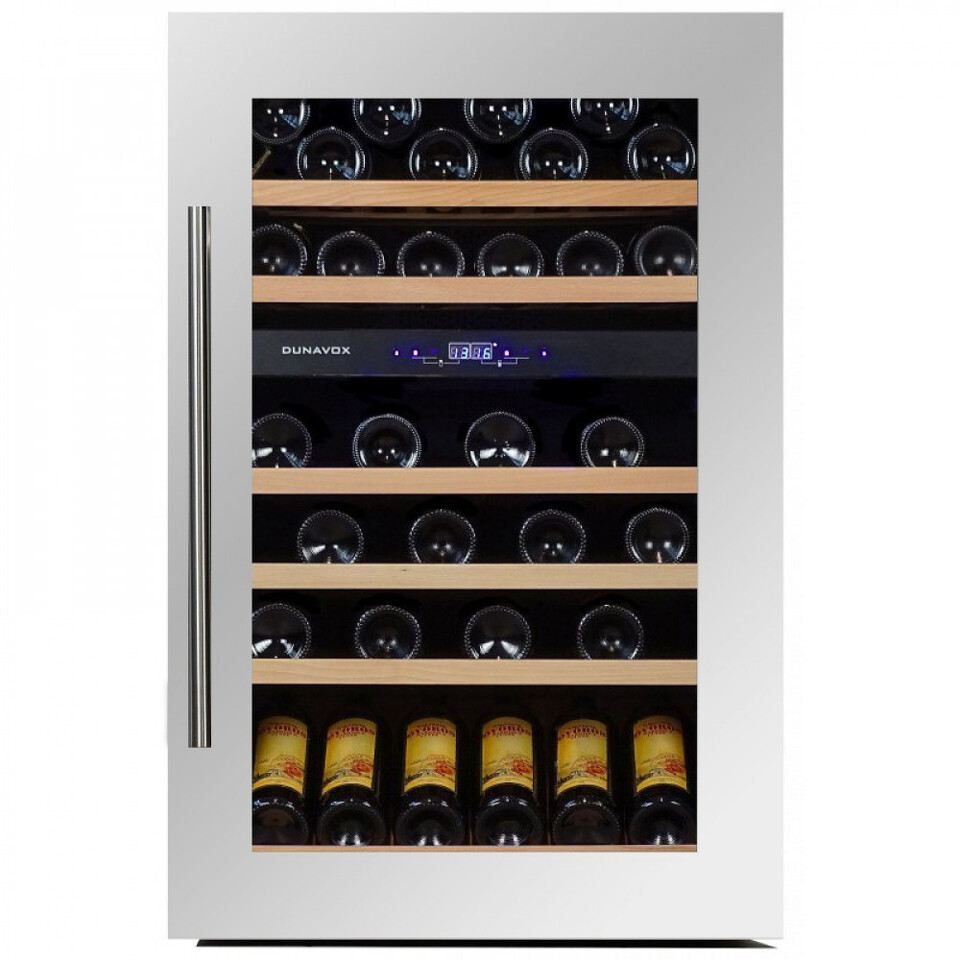 Фото Шкаф винный встраиваемый Винный холодильник (шкаф) компрессорный Dunavox DX-57.146DWK