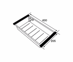 Превью картинка Коландер Paulmark ADVANCE A430 A430-LG Светлое золото #4