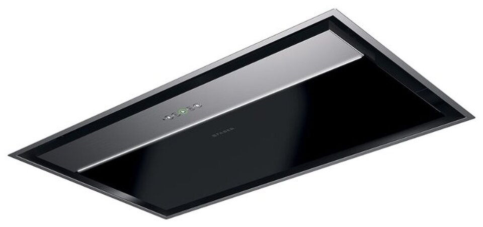 Фото Потолочная вытяжка Faber ONYX-C BK GLASS/X A90