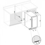 Превью картинка Шкаф винный встраиваемый Винный холодильник (шкаф) компрессорный Dunavox 32 бут DAU-32.81SS #2