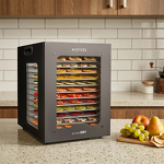 Превью картинка Сушилка для овощей и фруктов Дегидратор Meyvel MDH12-2S (Black) #18