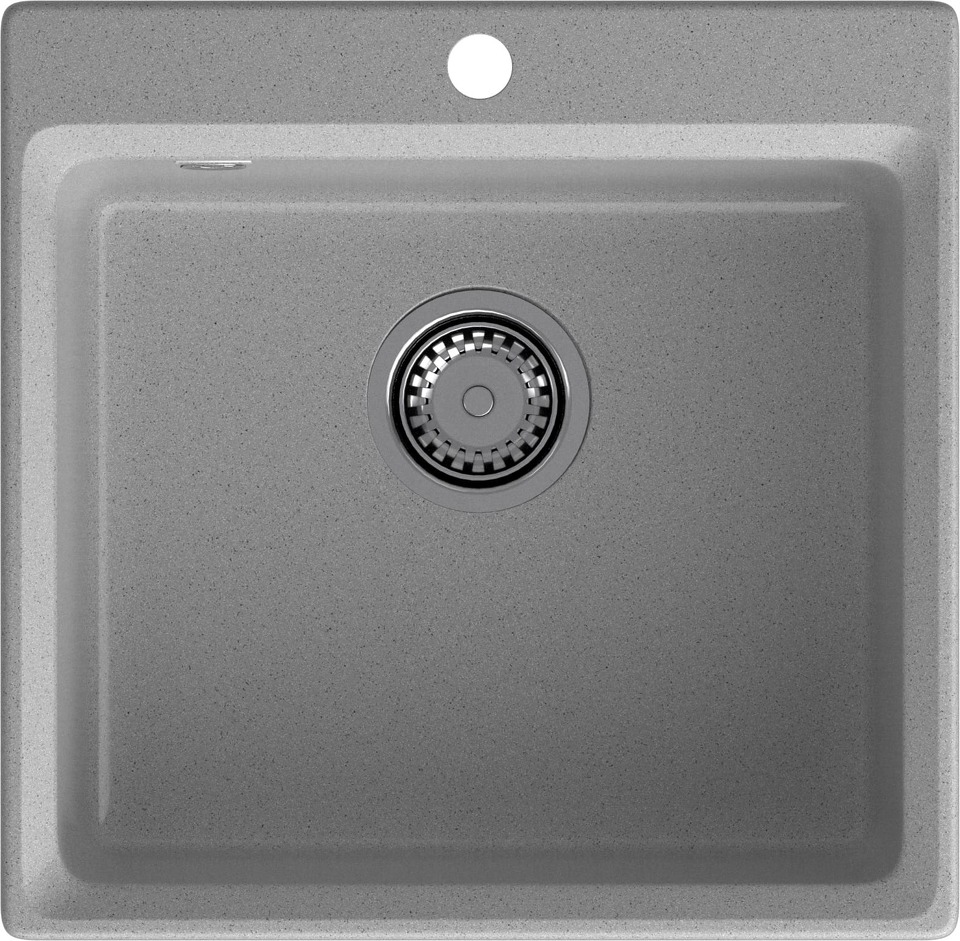Фото Мраморная мойка GranFest LEVEL 510 Серый