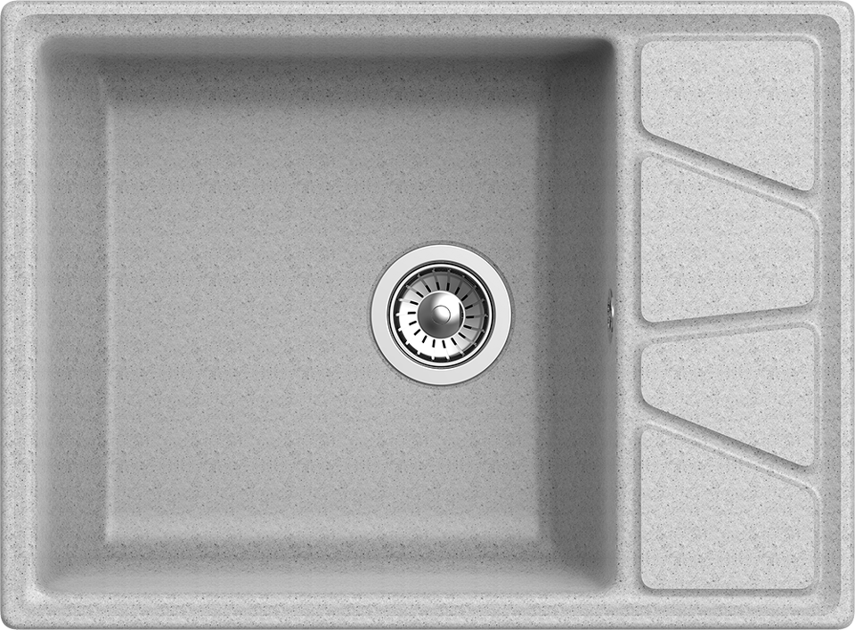 Фото Мраморная мойка GranFest VERTEX 680L Серый