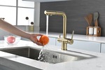 Превью картинка Смеситель для кухни Paulmark SERPENTINE Se213222-LG Светлое золото #6