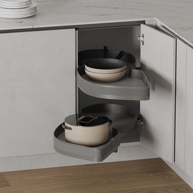 Картинка Duslar Карусель TITAN, распашной фасад 450 мм, левая, антрацит