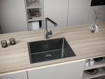 Превью картинка Металлическая мойка Paulmark NEXT 54 UNI PM215444-GM Вороненая сталь GM #6