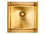 Превью картинка Металлическая мойка Paulmark VISTA 44 UNI PM304444-BG Брашированное золото BG #2